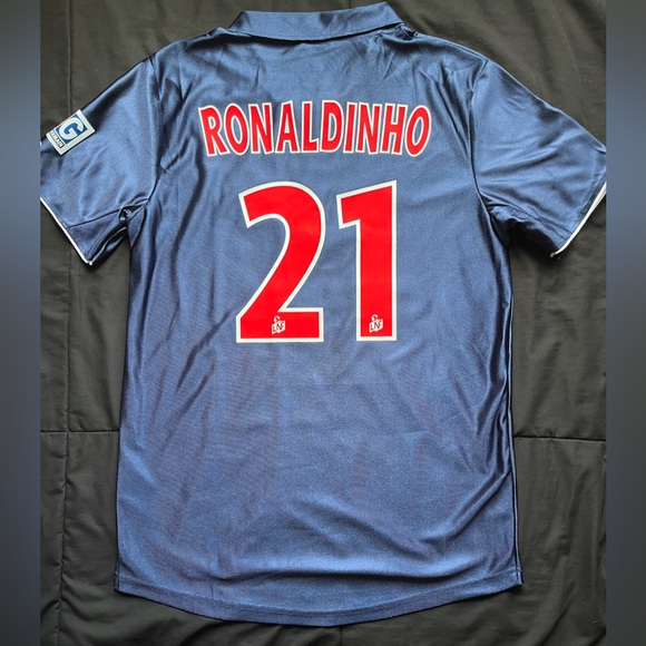 Psg Jersey Number 21 Ronaldinho #21 PSG Retro M-XL Home Soccer